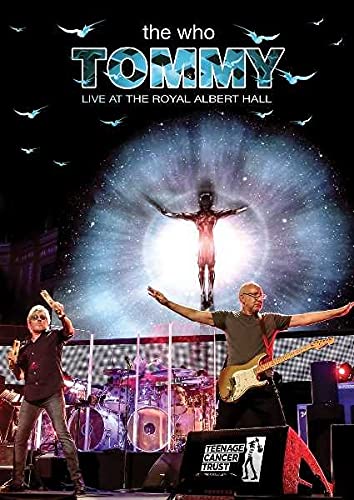 DVD cover for The Who’s “Tommy” live performance, featuring band members.