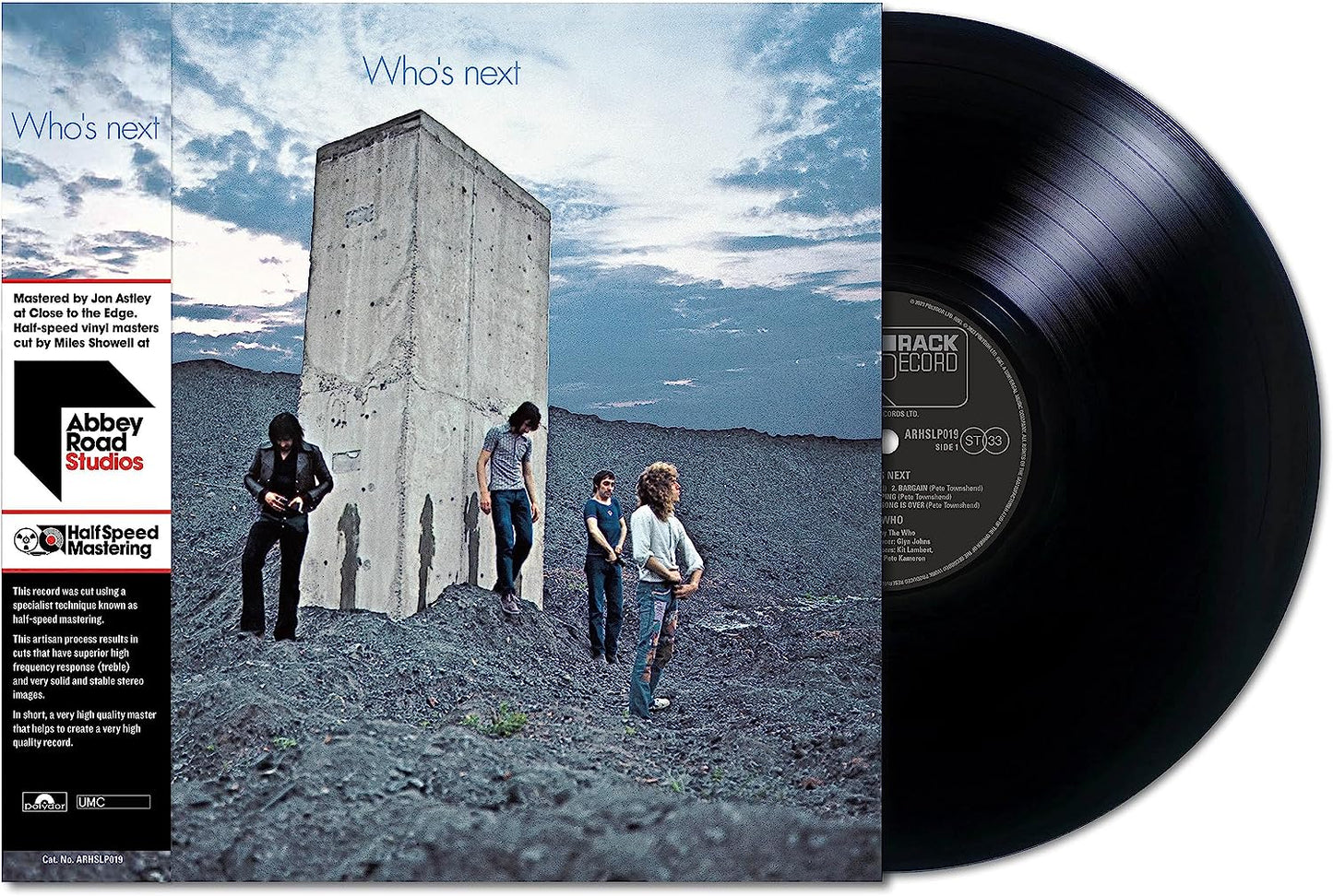 “Who’s Next” vinyl record cover featuring a cracked, desolate landscape.