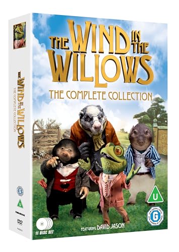 DVD cover for “The Wind in the Willows” featuring animal characters.