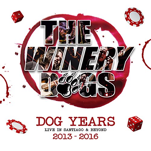 Blu-ray cover for The Winery Dogs’ “Dog Years” live concert recording.