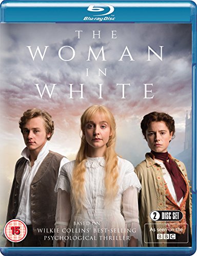 Blu-ray case with three people in period clothing against a cloudy sky.