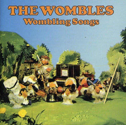 CD cover for “The Wombles - Wombling Songs” featuring Womble characters.