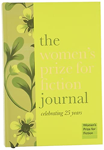 Yellow journal with floral design and text: "The Women's Prize for Fiction.