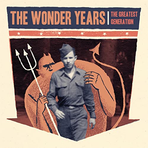 CD cover: soldier with devil imagery, red, white, and blue design.
