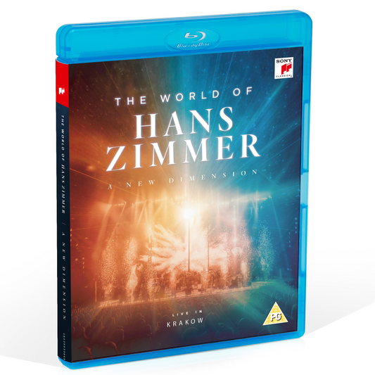 Blu-ray case for The World of Hans Zimmer A New Dimension Live in Krakow.