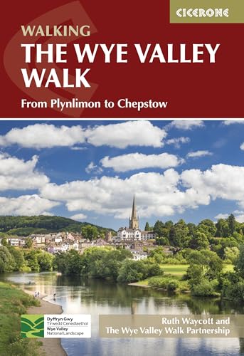 Book cover for "The Wye Valley Walk" with a riverside town view.