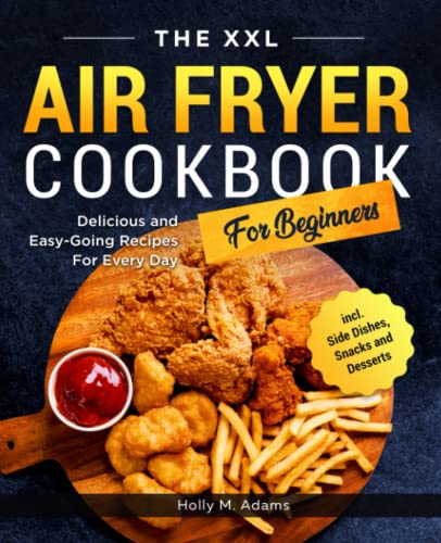 Cookbook cover featuring fried chicken, fries, and nuggets on a wooden board.