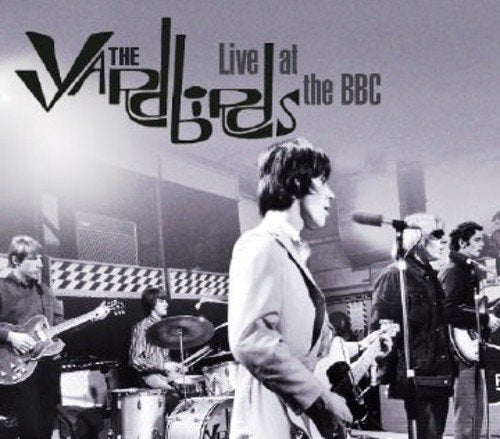 Yardbirds CD cover featuring a black and white image of the band performing.