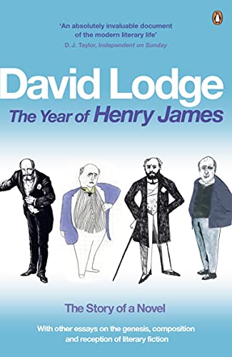 Book cover: "The Year of Henry James" by David Lodge, with sketched portraits.