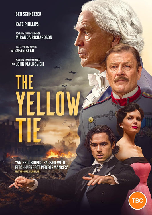 DVD cover for "The Yellow Tie" featuring Sean Bean and Kate Phillips.