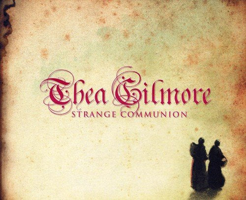 CD cover for Thea Gilmore’s “Strange Communion” with ornate text and figures.