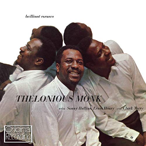CD cover of "Brilliant Corners" featuring Thelonious Monk smiling in multiple poses.