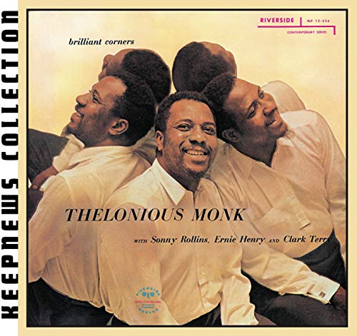 CD cover for Thelonious Monk’s “Brilliant Corners” featuring a group portrait.