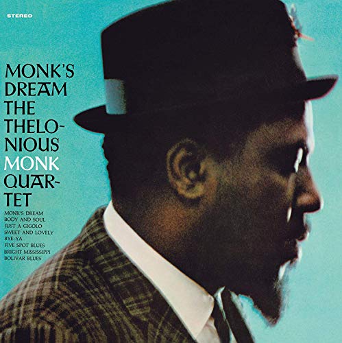 Album cover for Thelonious Monk’s “Monk’s Dream” featuring a portrait of Monk.