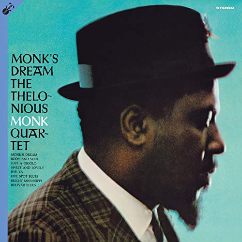 Thelonious Monk album cover featuring a portrait of the musician in a hat.