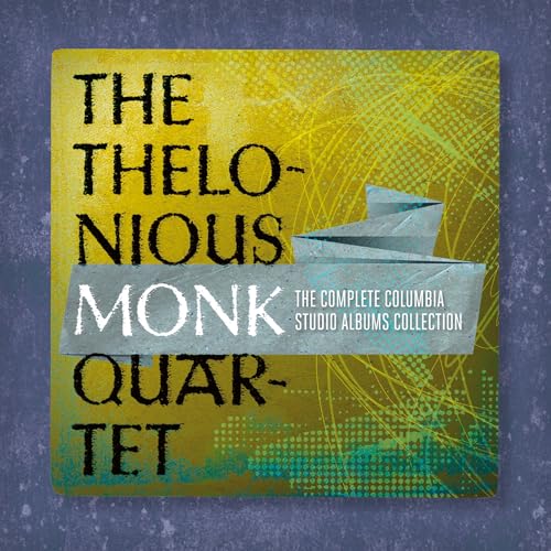 Album cover with yellow background and text reading The Thelonious Monk Quartet Complete Collection.