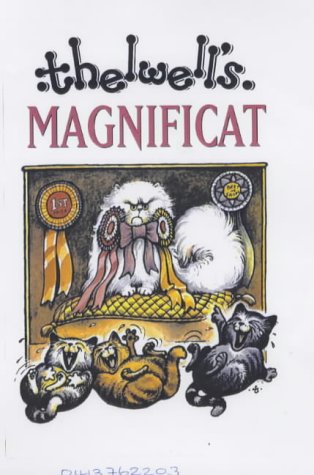 Magnificat" book cover with illustrated cats and ribbons, barcode visible.