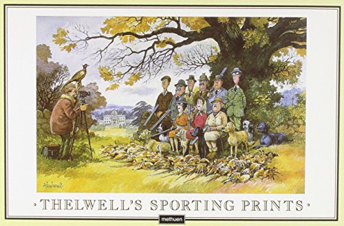 Cartoon illustration of a hunting party with dogs and a photographer.