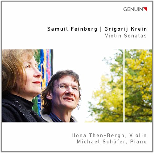 CD cover featuring portraits of a woman and man with trees.
