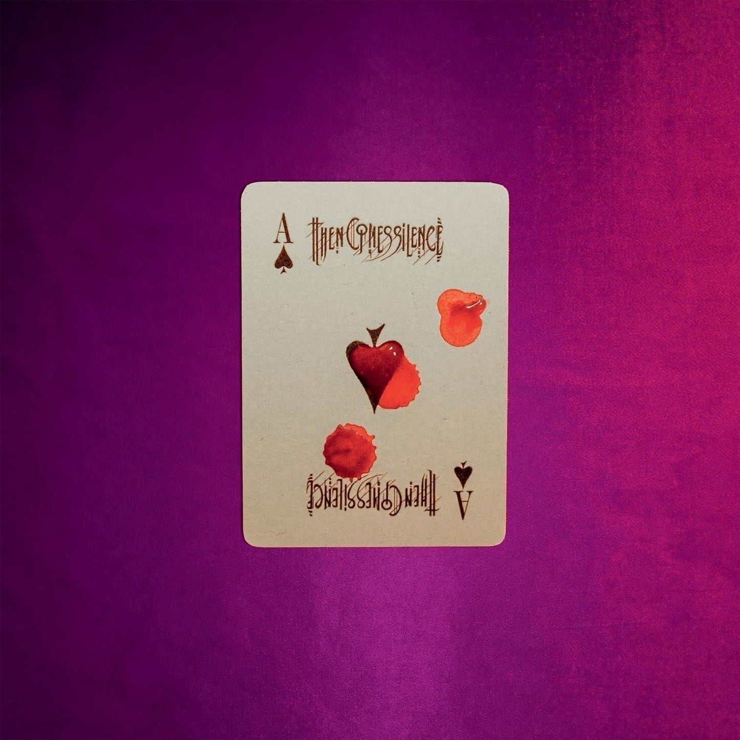 CD cover for “Then Comes Silence - Trickery” featuring playing card imagery.