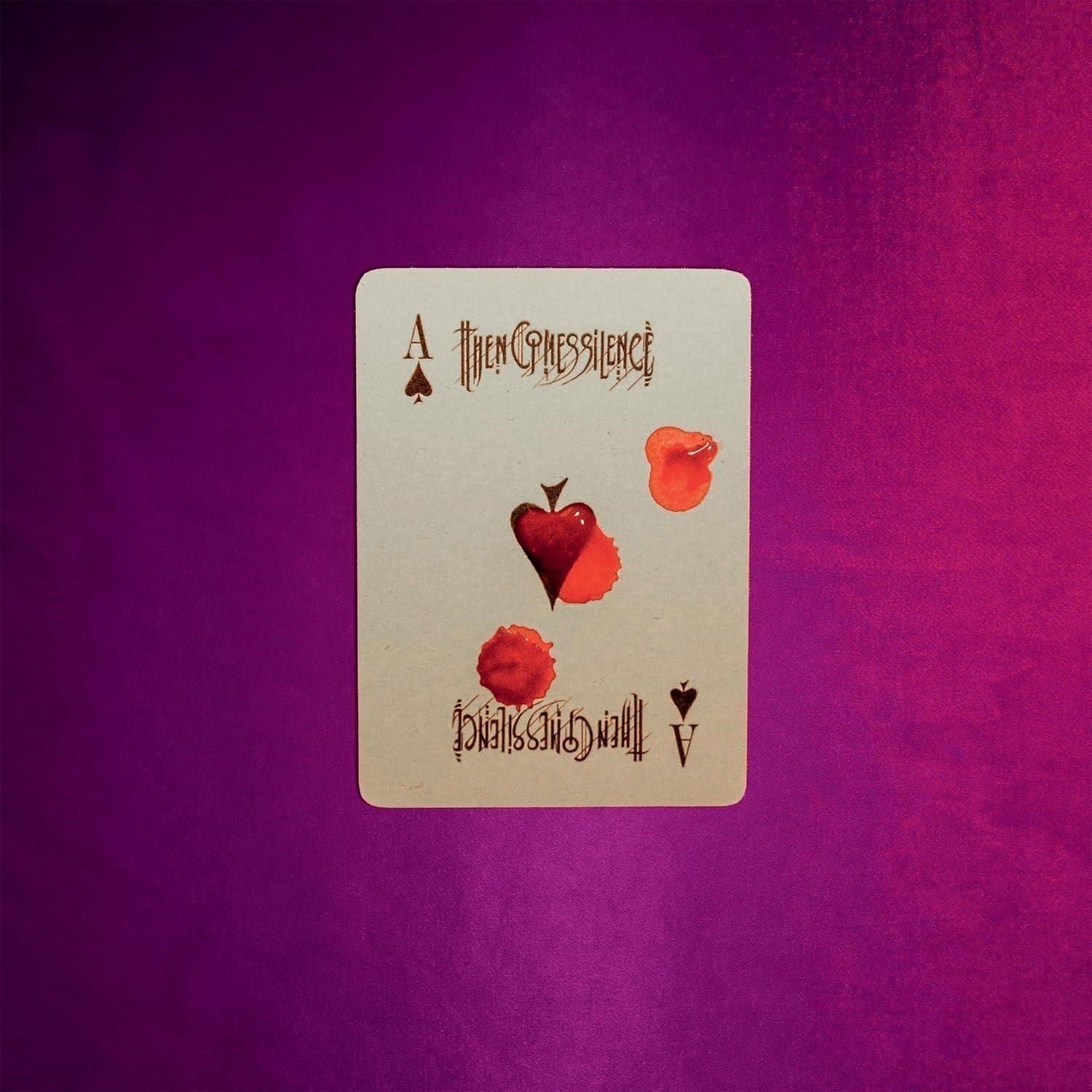 CD cover for “Then Comes Silence - Trickery” featuring playing card imagery.