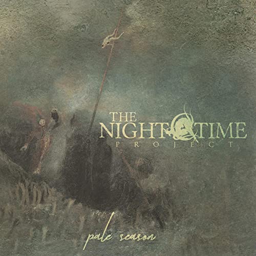CD cover for The Nighttime Project’s “Pale Season” with dark, textured art.