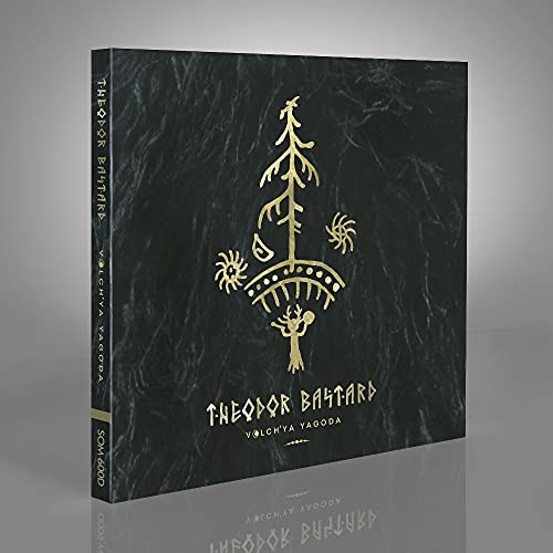 CD case for Theodor Bastard’s “Volch’Ya Yagoda” with gold tree design.