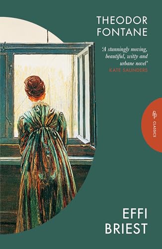 Book cover: woman in green dress looking out a window.