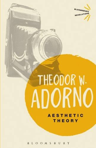 Book cover of Aesthetic Theory by Theodor W. Adorno featuring a vintage camera illustration.