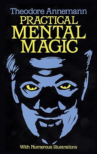 Book cover for Practical Mental Magic by Theodore Annemann with a stylized face illustration.