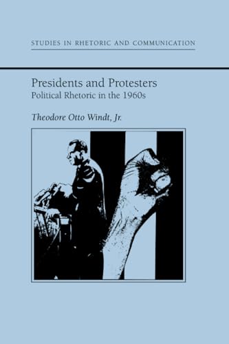 Book cover: "Presidents and Protestors" with a black and white image of a man and fist.