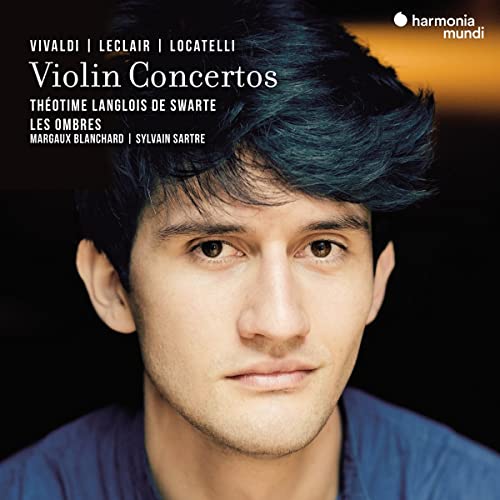CD cover featuring portrait of violinist Théotime Langlois De Swarte.