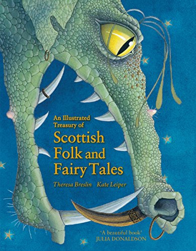 Book cover featuring a large green dragon head on a blue starry background.