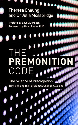 Book cover: "The Premonition Code" with a blurred, dotted background.