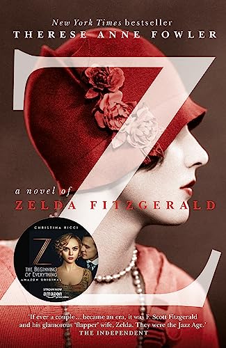 Book cover featuring a woman in a red hat, inspired by Zelda Fitzgerald.