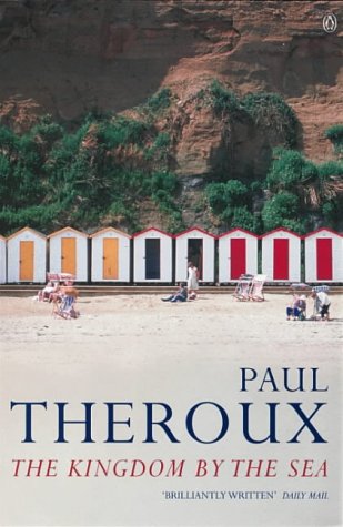Book cover: Beach with colorful huts, cliffs, and people relaxing.