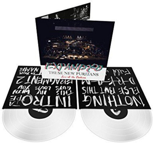 Vinyl record packaging for These New Puritans’ “Expanded – Live At The Barbican.”