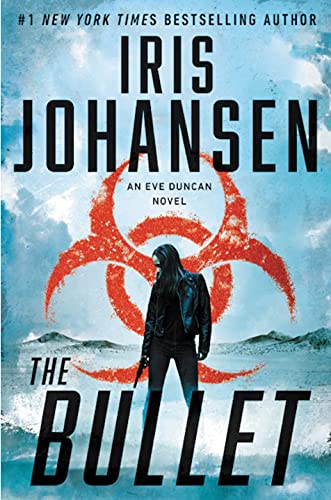 Hardback book cover with a biohazard symbol and a woman holding a gun.