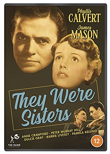 DVD cover for "They Were Sisters" featuring a man and woman's faces and actors' names.