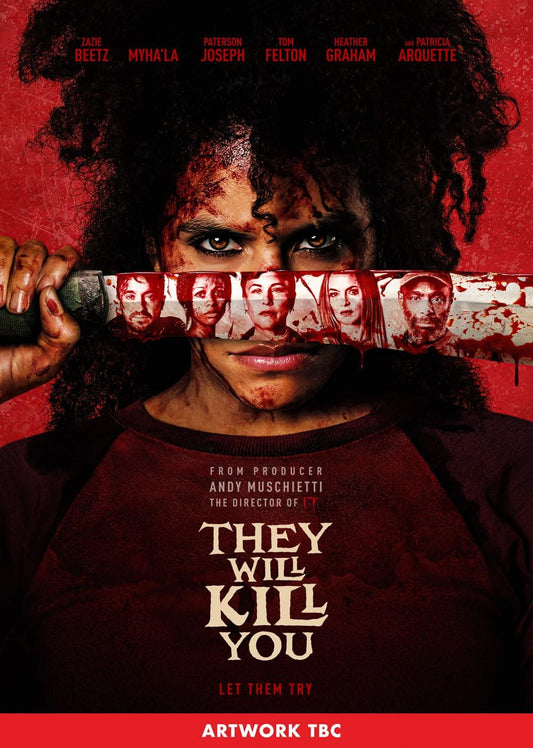 Horror movie poster with a woman and faces emerging from her mouth.