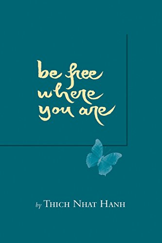 Book cover with cursive title, butterfly, and author name Thich Nhat Hanh.