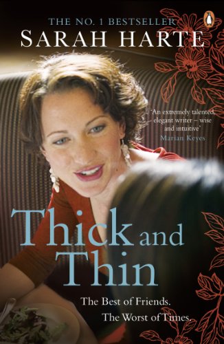 Book cover with a woman’s portrait and the title "Thick and Thin.