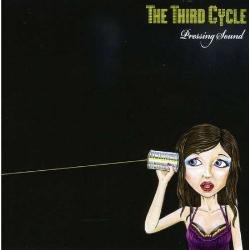 CD cover: woman with tin can phone, dark background, green text.