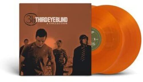 Third Eye Blind album cover and two orange vinyl records.