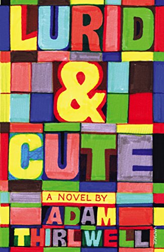 Book cover with colorful, geometric blocks and bold text: "Lurid & Cute".