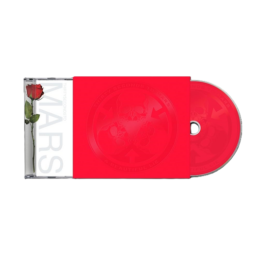Thirty Seconds to Mars "A Beautiful Lie" 20th Anniversary CD with red rose.