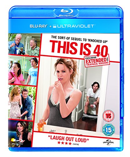 Blu-ray cover for This Is 40 featuring a collage of film scenes and characters.