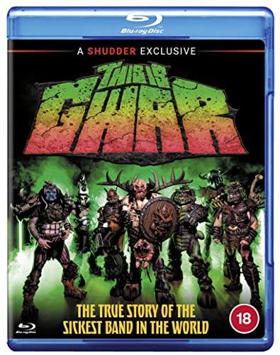 Blu-ray case with "This Is Gwar" cover art featuring monstrous band members.