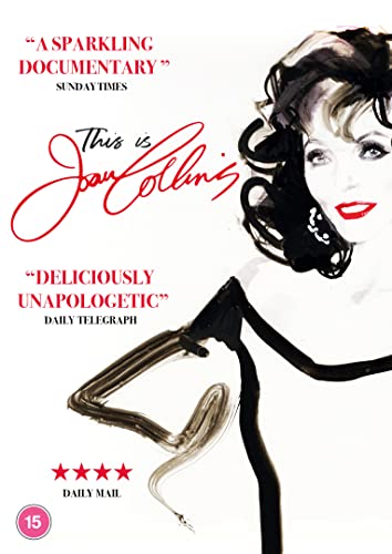 DVD cover featuring actress Joan Collins in a black and white portrait.