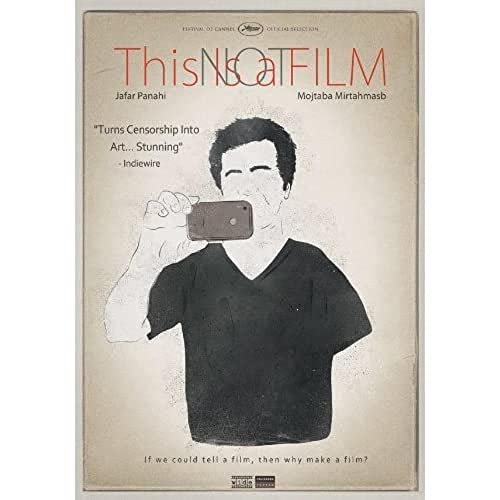 DVD cover for "This Is Not A Film" featuring a man with a phone.